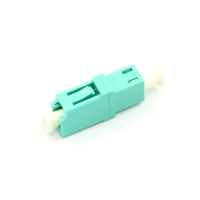 Multimode Single Core Low Insertion Loss LC Plastic Fiber Optic Adapter - Click Image to Close